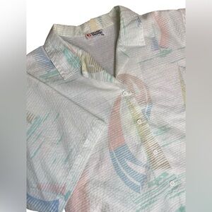 Vintage Cristin Stevens Sailing Top Women’s L Sailboat Summer Coastal Travel 80s